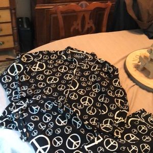 Pj Salvage peace sign pajamas